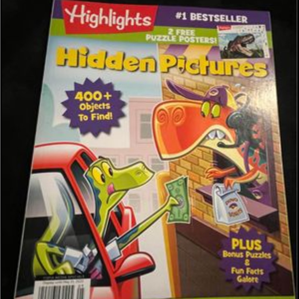 Highlights Magazine Hidden Pictures About Dinosaurs New